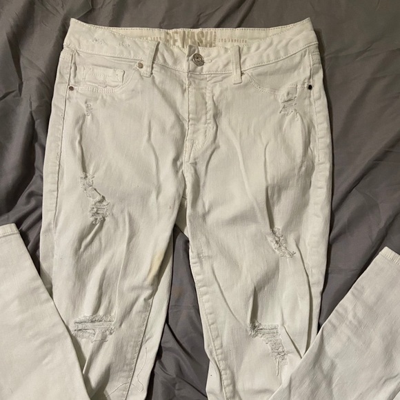 White skinny ripped jeans - Picture 2 of 3
